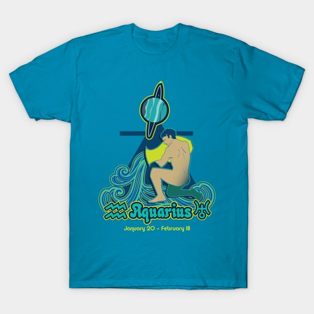 Aquarius T-Shirt by Pisceandaydreamer